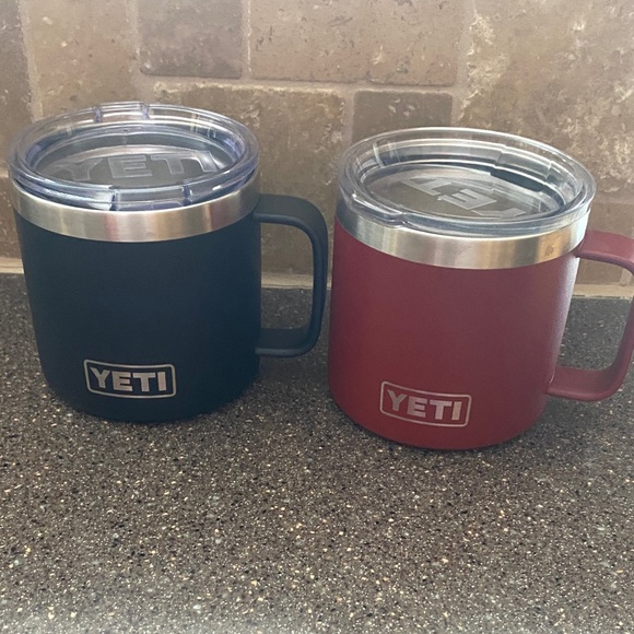 YETI Burgundy and Black Stackable Mugs - Picture 2 of 8
